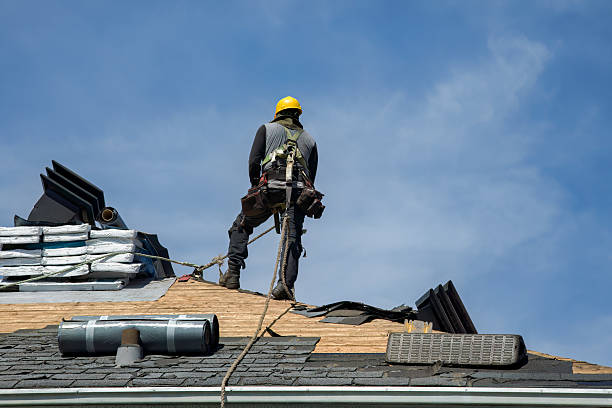 Professional Roofing technician working in Lagunitas, CA